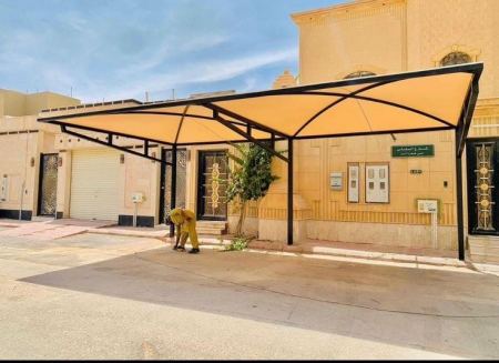 مظلات سيارات حي النرجس