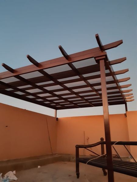 مظلات لكسان للمداخل والأحواش حي الياسمين الرياض
